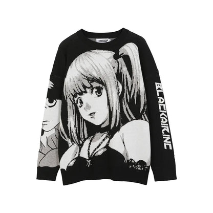 Women Hip Hop Streetwear Harajuku Sweater Vintage Japanese Style Anime Girl Knitted 2023 Cotton Pullover Sweaters Female Clothes