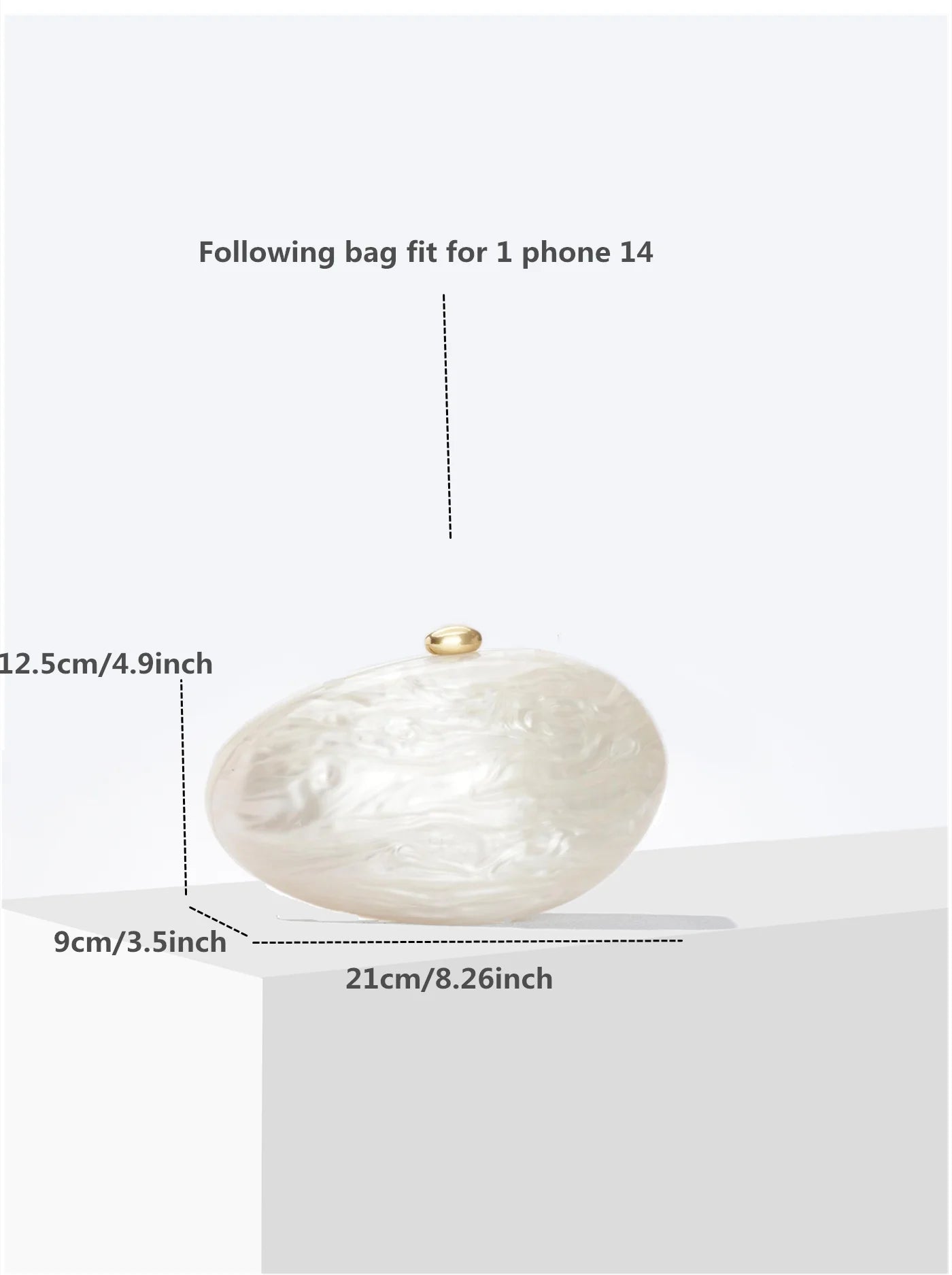 Egg Shell Clutch Bag Acrylic purse women wedding evening party cute ivory pearl color purse handbag summer new 2024