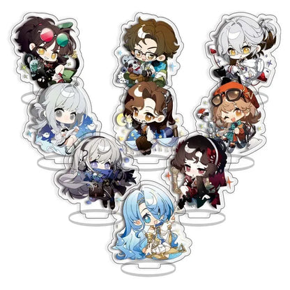 9pcs/Set Grandmaster of Demonic Cultivation Arcylic Stand Cosplay Figure Keyring Jewelry Mo Dao Zu Shi Fuuny Acrylic Key Chain