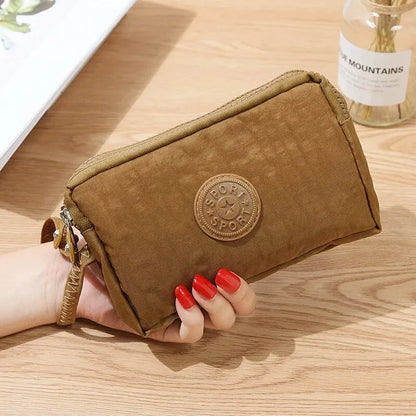 Women Coin Purse Wristlet Clutch Wallet Bag Coin Zipper Purse Cellphone Pouch Handbag Tote