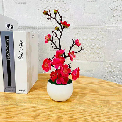 2025 HOT Mother's Day New Artificial Plants Bonsai Small Tree Simulation Pot Plants Fake Flowers Table Potted Ornaments Home