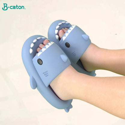 ChildrenSlippers Soft Sole Cartoon Shark Slipper Women Man Indoor Outdoor EVA Non-slip Slippers for Children's Shoes Sandals