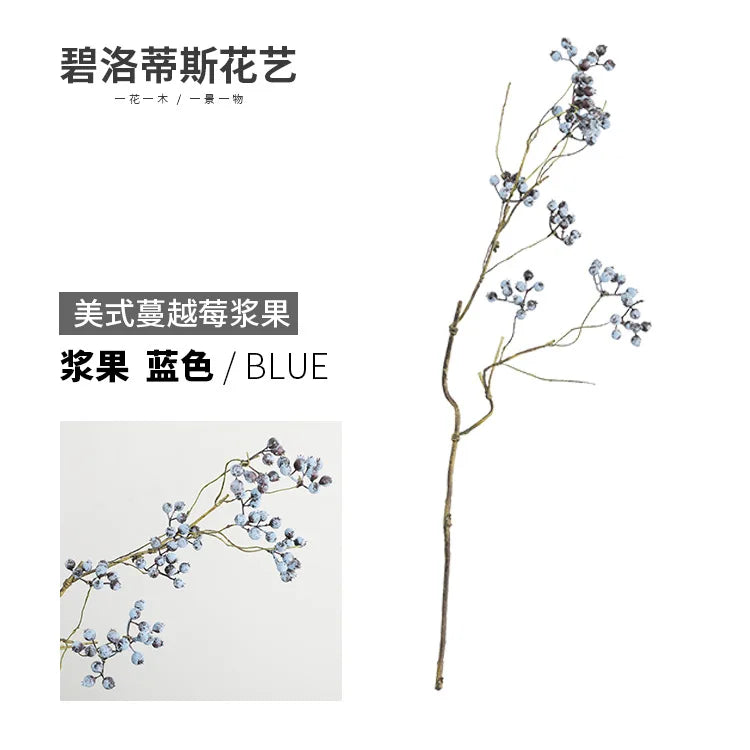 Artificial Withered Branches Berry Flower Flores Artificiales Home Nordic Decor Wedding Party Room decoration