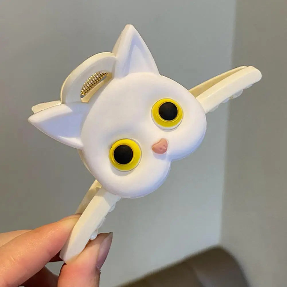 Cartoon Cat Hair Clip Adorable Cartoon Cat Hair Clips for Women Girls Decorative Shaped Grab Shark Clips Hair Accessories