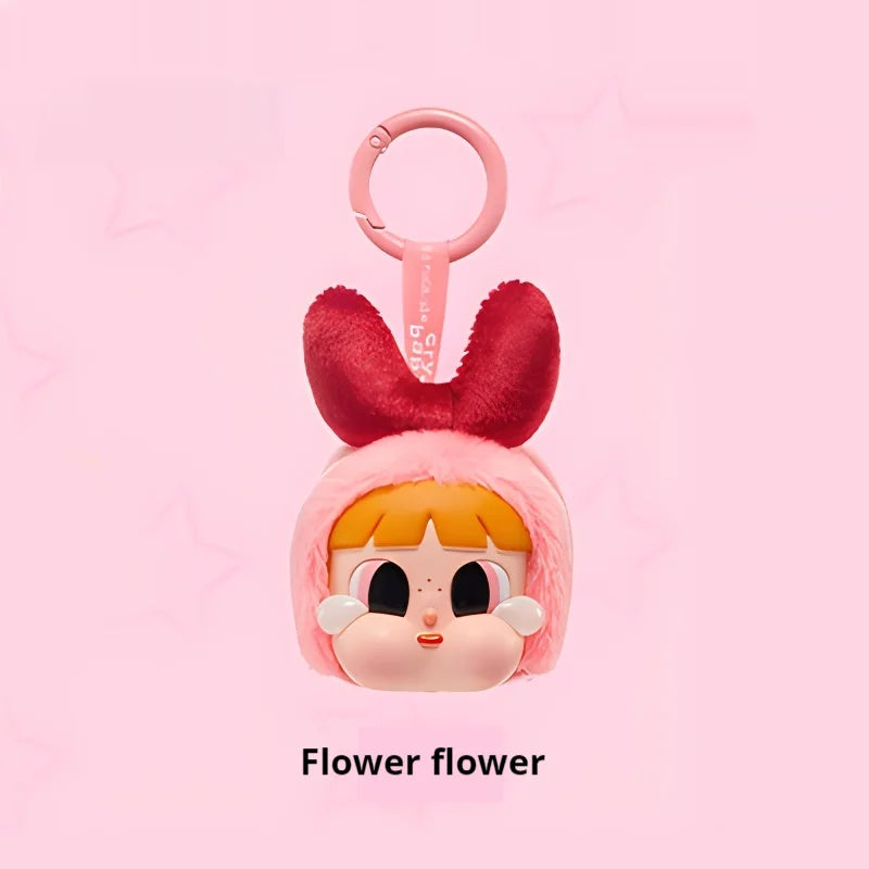 1:1 reissue Crybaby Powerpuff Girl Series Plush Doll Keychain Bags Pendant Room Decoration Birthday Gift Mysterious Box Kid Toy