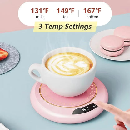 Thermostatic heating coaster coffee Mug Warmer Electric beverage heater Potable Coffee Mug Cup Warmer for Office