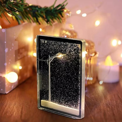 Xiaomi Snow Scene Street Light Flowing Hemp Night Light Snowy Night Simulation Handmade DIY Material Package Christmas Gift Toys