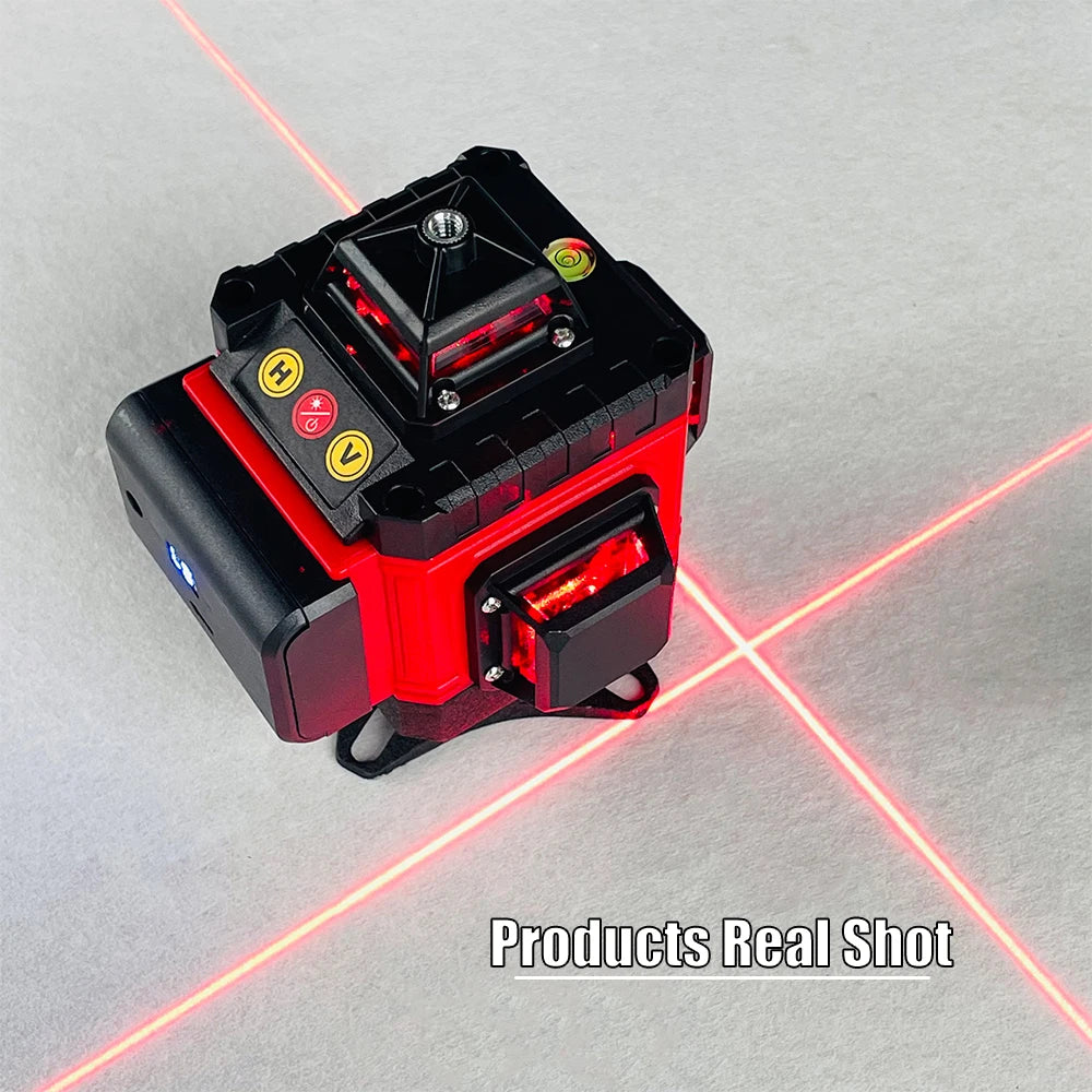 GRT Laser Level 16/12/8 Line Self Leveling 360 Horizontal and Vertical Cross Red Laser Beam Measuring Tool Лазерный уровень