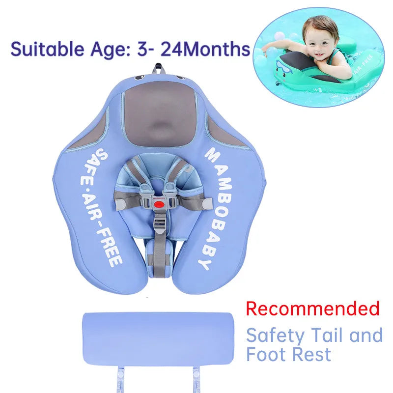 Non-inflatable Baby Solid Swimming Float Swim Trainer Pool Floats Swimming Ring Canopy Swim Ring  For Infant Swimmers