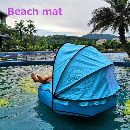 2023 New Inflatable Mattress Outdoor Sofa Beach Picnic Camping Bed Portable Sunshade Mat Swimming Pool Cushion