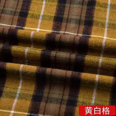 Soft Cotton Plaid Checker Fabric Brushed Flannel Grid Cloth Fabrics By The Half Meter For Shirt Dress Scraf DIY Sewing Clothing