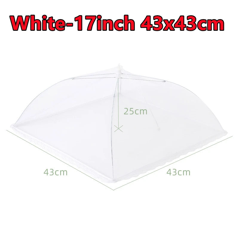 4-1PC Food Covers Mesh Foldable Kitchen Anti Fly Mosquito Tent Dome Net Umbrella Picnic Protect Dish Cover Kitchen Accessories