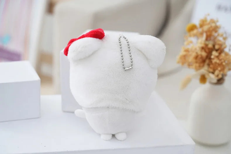 Chiikawa Sanrio's Cross-dressing Doll Hello Kitty Chiikawa Self-mocking Bear Keychain Pendant Decoration Children's Gift