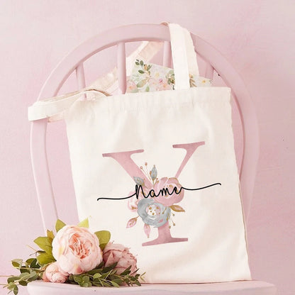 Personalized Bridesmaid Tote Bags Maid of Honor Custom Name  Handbag Bridal Bachelorette Party Gifts Bride Wedding Shoulder Bag