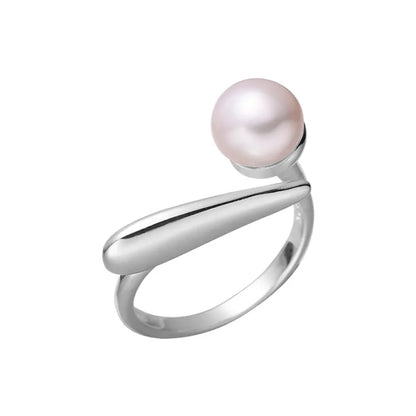 New in 925 Sterling Silver Irregular Pearl Adjustable Rings For Women Vintage Luxury Jewelry Wholesale  Everything