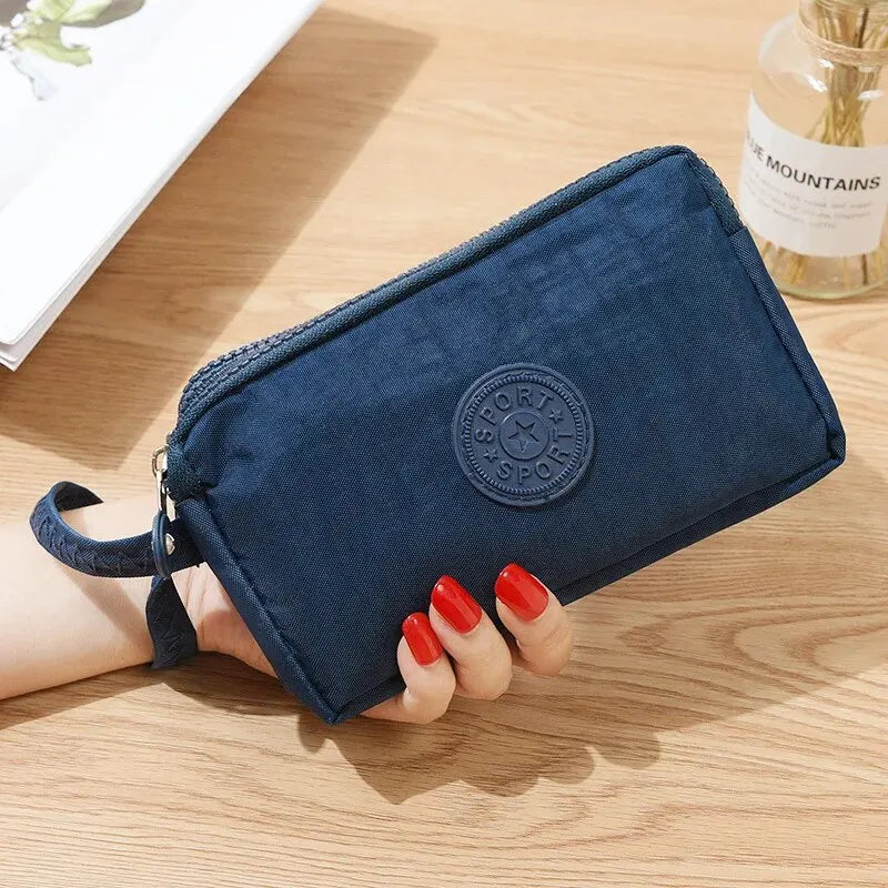 Women Coin Purse Wristlet Clutch Wallet Bag Coin Zipper Purse Cellphone Pouch Handbag Tote