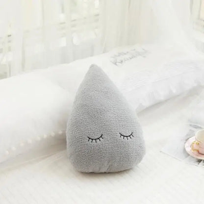 New Stuffed Cloud Moon Star Raindrop Plush Pillow Soft Cushion Toys For Children Baby Kids Girl Christmas Gift Room Car Decor