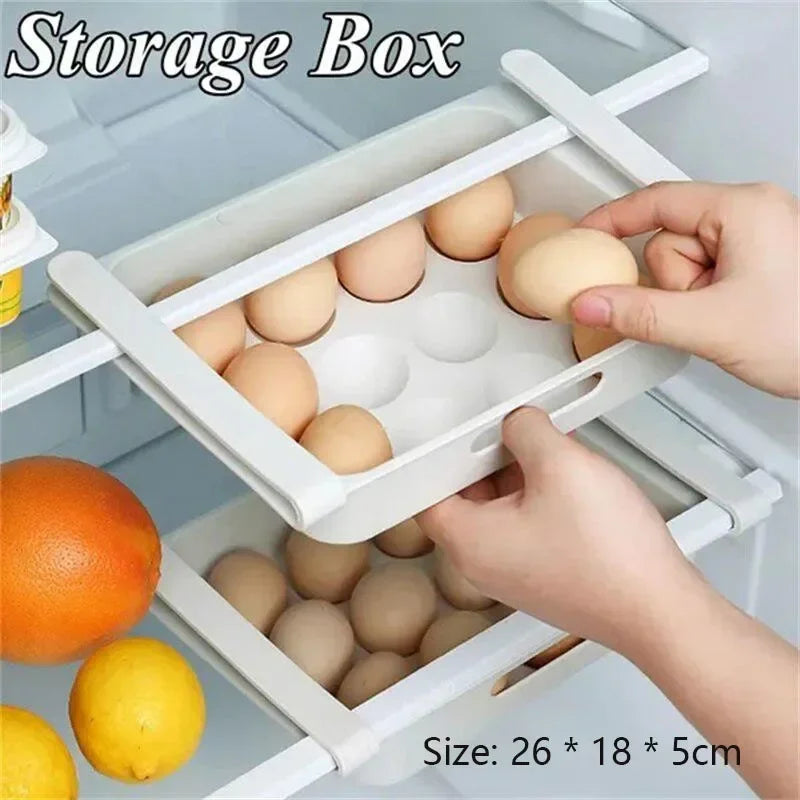 Egg Storage Box Refrigerator Organizer Food Containers Egg Fresh-keeping Case Holder Tray Dispenser Kitchen Storage Boxes