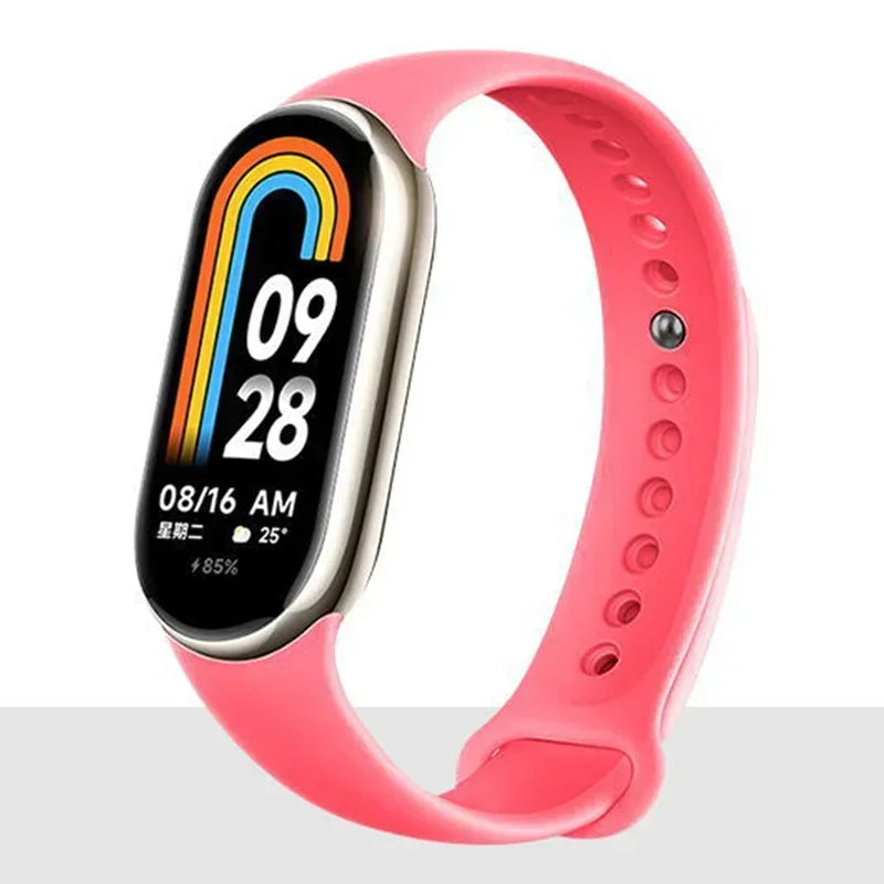 Strap For Mi band 8 xiaomi 8 NFC Bracelet Sport Belt Silicone Replacement Smartwatch Bracelet Watchband Xiaomi Mi Band 8 Strap