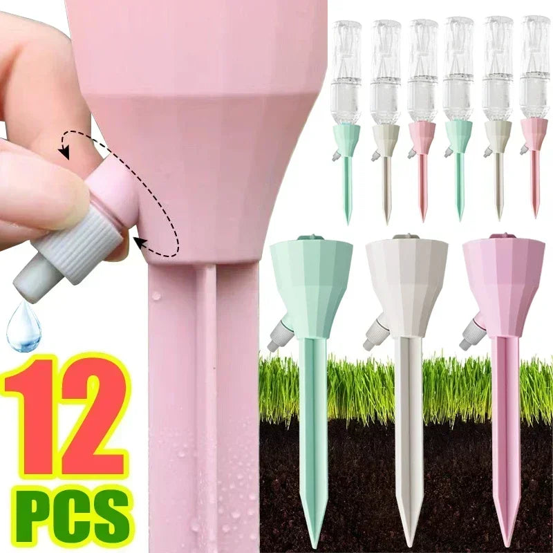 Adjustable Drip Irrigation System Automatic Self Watering Spikes Indoor Outdoors Potted Plants Irrigation System Garden Supplies