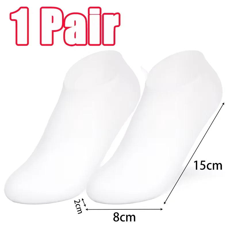 1-5Pairs Silicone Moisturizing Elastic Foot Socks DIY Spa Foot Masks Cracked Dead Skin Protector Reusable Pedicure Cares Tools