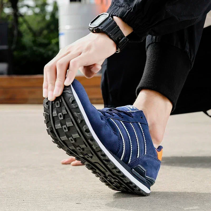 Breathable Sneakers Men Sport Running Shoes Women Light Athletic Shoes Leather Men Casual Flats Trail Walking Shoe Plus Size 45