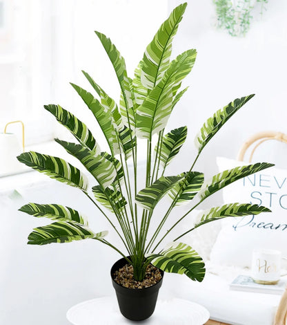 Plantain Palm Simulated Potted Plant Artificial Plants Garden Room Decoration Fake Flower Leaf Bonsai Outdoor Party Ornament