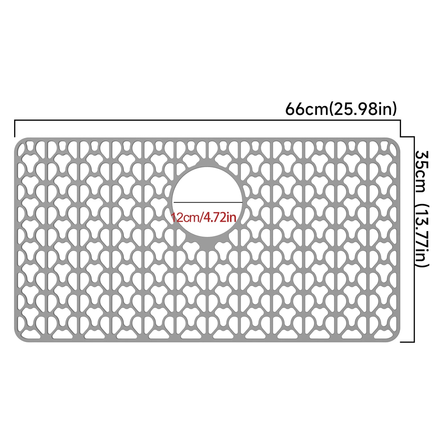 Silicone Sink Mat-Protectors for Kitchen Sink with Drain,Kitchen Sink Grid,Non-Slip Heat-Resistant Sink Mat for Bottom of sink