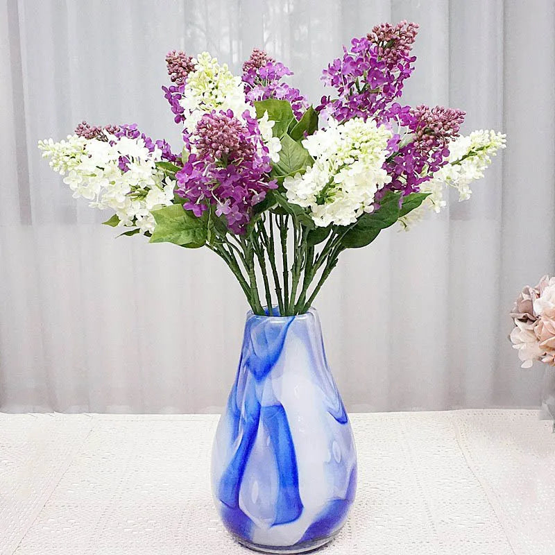 NEW Lilac branch silk artificial flowers home decor flores artificiales white room decoration teenager deco mariage wedding