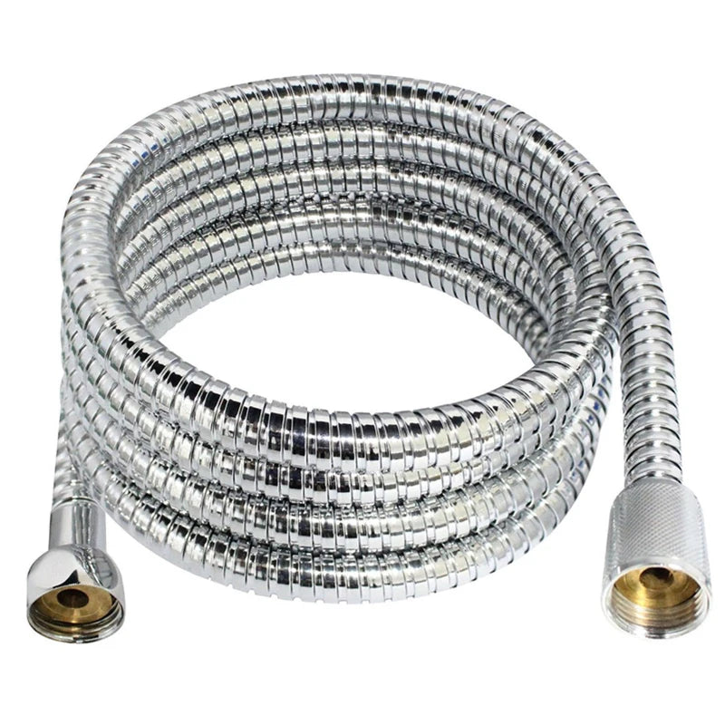 Stainless Steel Flexible Shower Hose Long Bathroom Shower Water Hose Extension Plumbing Pipe Pulling Tube Bathroom Accessories