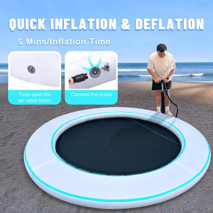 customized Portable Floating Water Hammock with Mesh Float Swimming Lounger Pool Inflatable