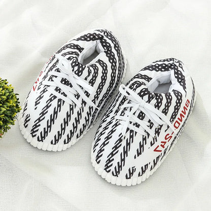 Unisex Winter Warm Home Slippers Women/Men One Size Sneakers Lady Indoor Cotton Shoes Woman House Floor Sliders Ladies Slippers