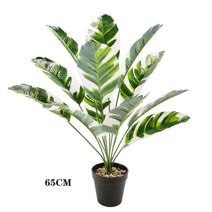 Plantain Palm Simulated Potted Plant Artificial Plants Garden Room Decoration Fake Flower Leaf Bonsai Outdoor Party Ornament