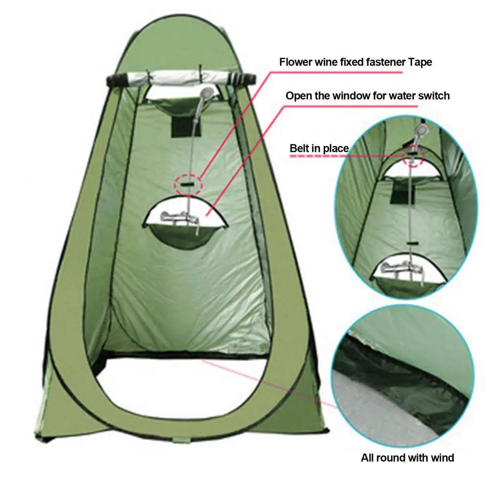 Outdoor Popping Shower Tent Beach Camping Hiking Portable Changing Mobile Toilet Instant Tent Sun Shelter