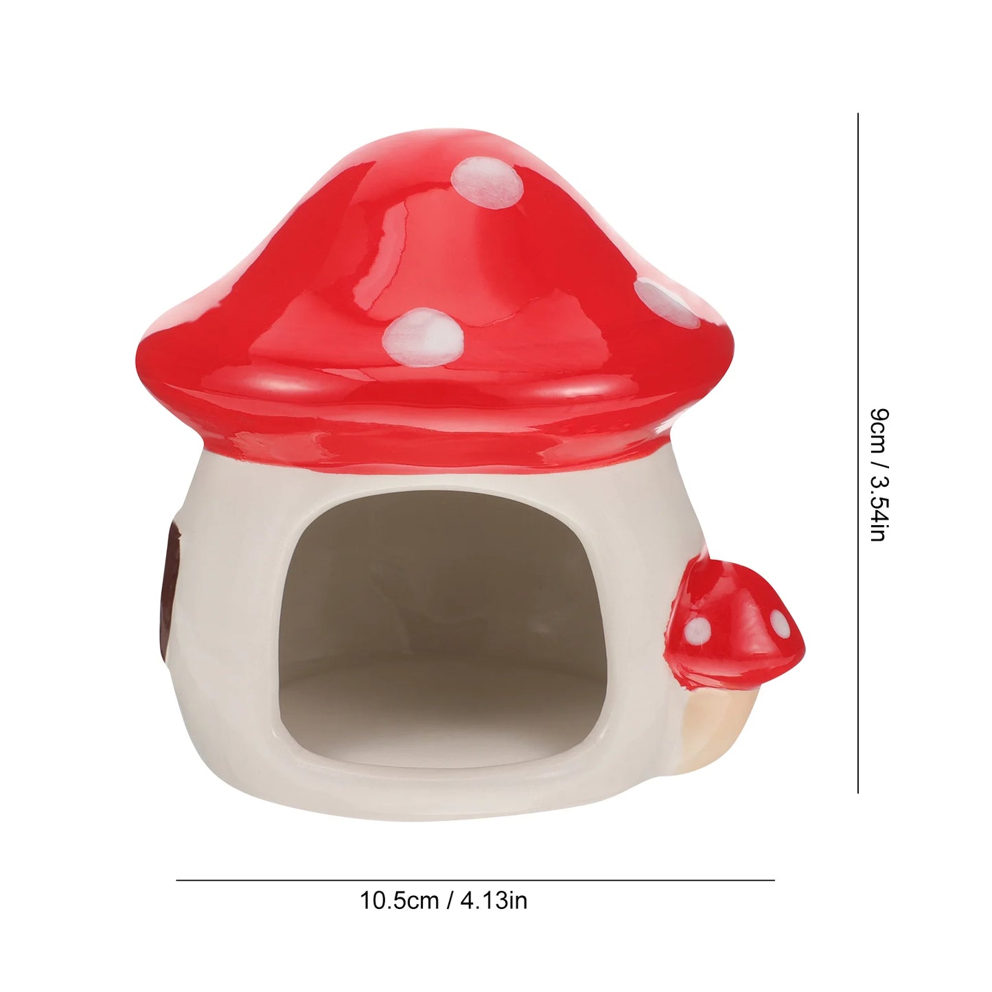 Mushroom House Hamster Ceramic Nest Pet Cooling Sleeping Dwarf Ceramics Animals