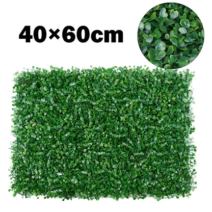 40x60cm Artificial Plant Walls Foliage Hedge Grass Mat Greenery Panels Fence Home Decor Fake Plants Garden Simulated Lawn