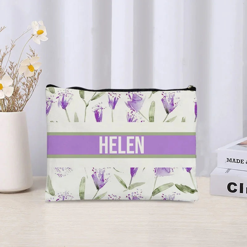 Custom Cosmetic Bag Trendy Women Handbag Luxury Wedding Bridesmaid Gift Name Purse Brand Side Bag for Ladies Travel Toilet Pouch