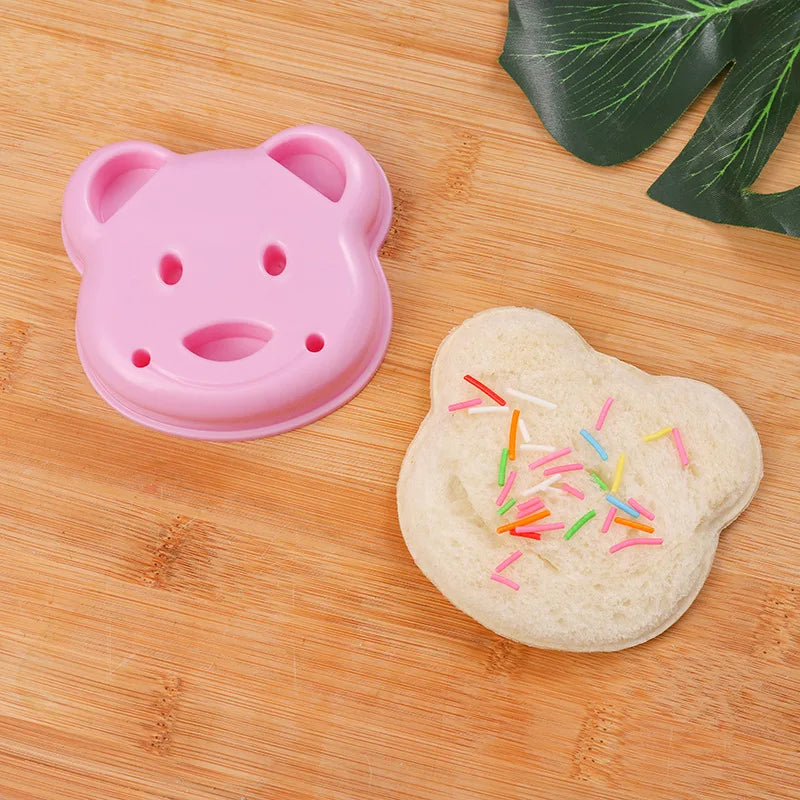 Teddy Bear Sandwich Mold Toast Bread Making Knife Mold Cute Baking Pastry Tool Children's Fun Food Kitchen Accessories