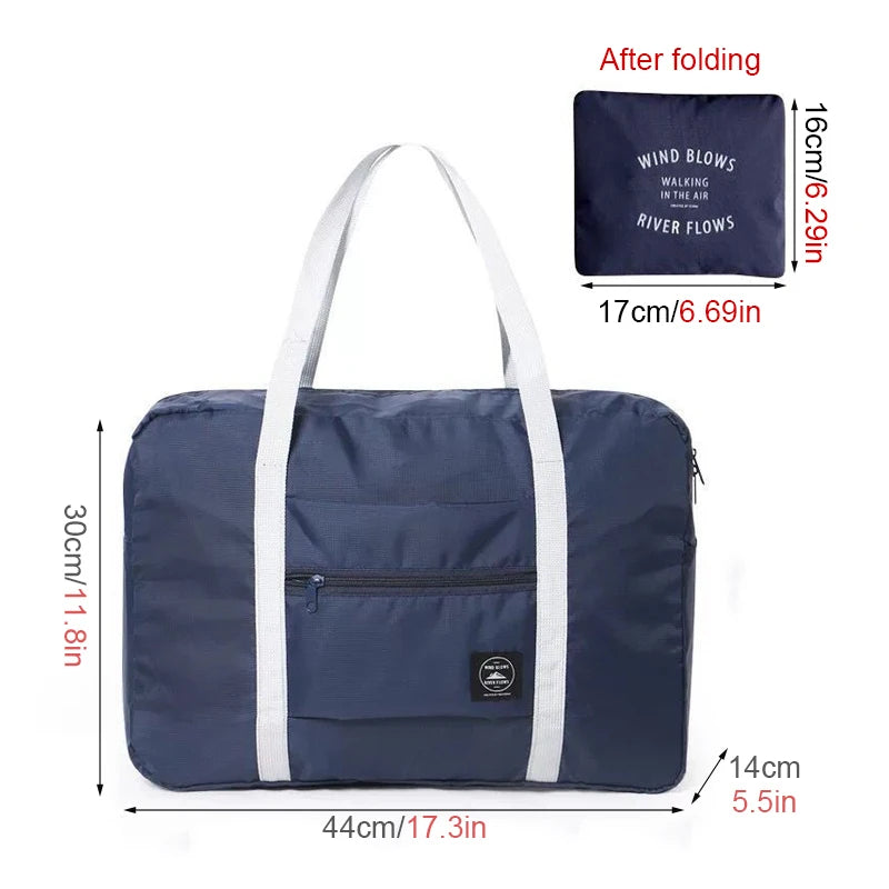 Foldable Travel Duffel Bag for Airlines Carry on Bag for Lightweight Large Capacity Portable Sports Weekend Trip Overnigh