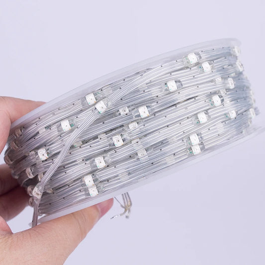 5V 12V WS2811 WS2812 3PIN Clear Lense LED String Lights Dream Color RGBIC Addressable Individually Fairy Seed Pixels Light 