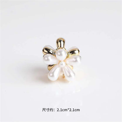 Mini Swan Rhinestone Hair Claw For Women Retro Diamond Crown Bowknot Hair Grip Small Hairpins Girl Hair Accessories