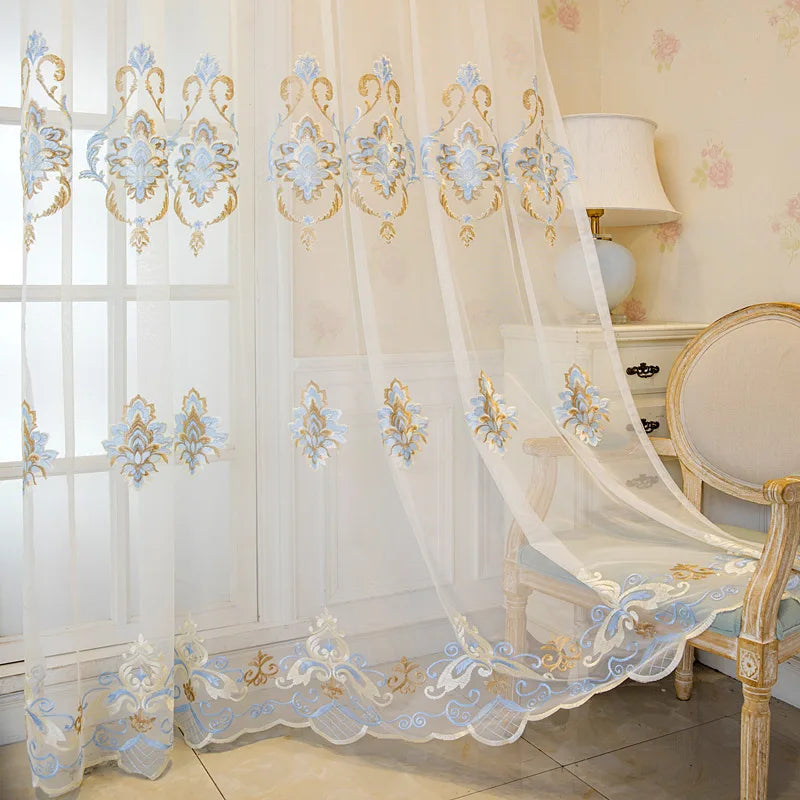 1PC Nordic Minimalist Double-layer Gauze That Transmit Light But Are Not Transparent To People Bedroom Princess Style Curtains