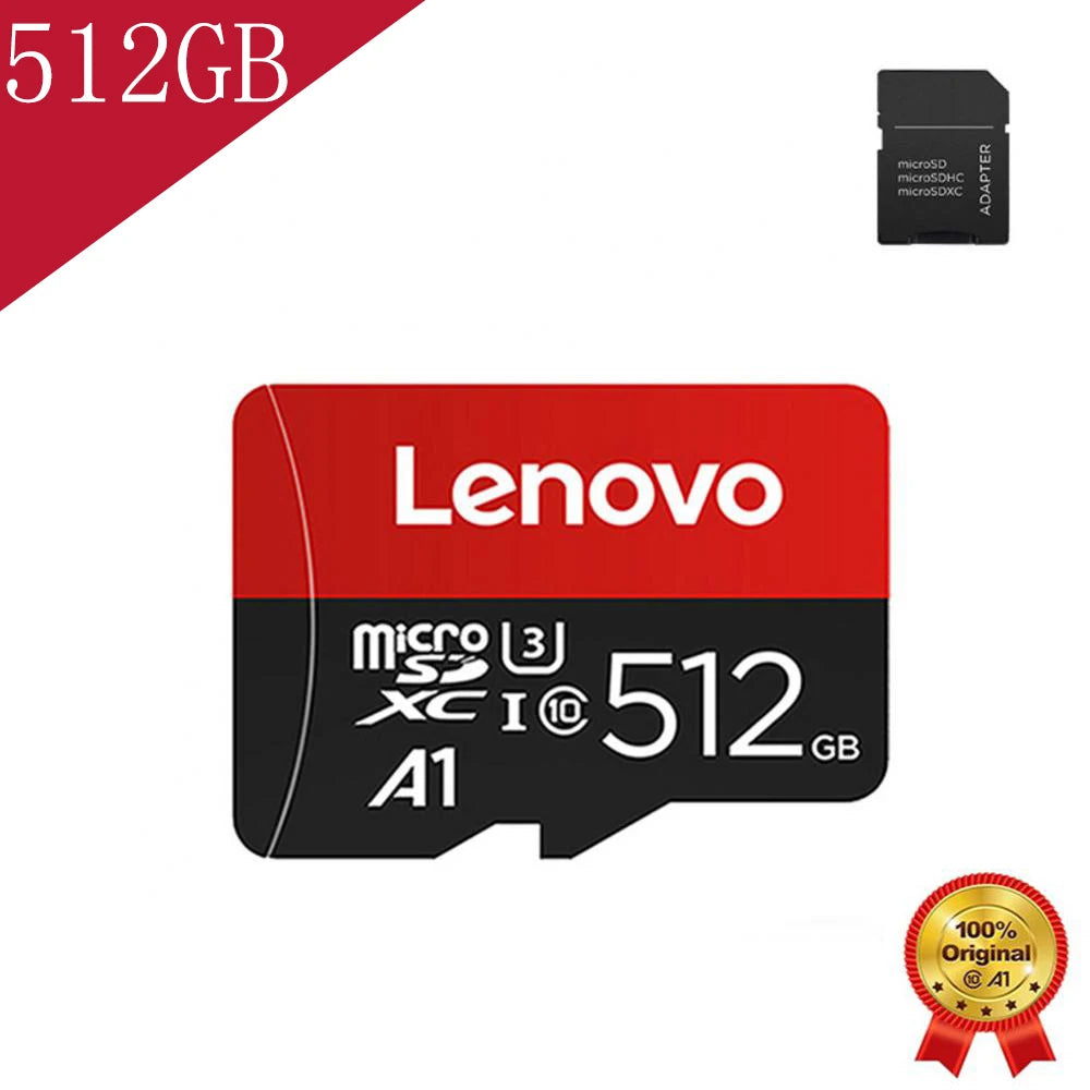 1TB Lenovo Micro SD Card Mini Memory Card Class 10 High Speed  A1128GB 256GB U3 4KCartao De Memoria Flash Memory TF Mecard C10