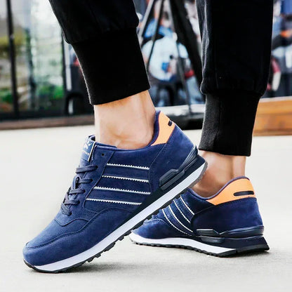 Breathable Sneakers Men Sport Running Shoes Women Light Athletic Shoes Leather Men Casual Flats Trail Walking Shoe Plus Size 45