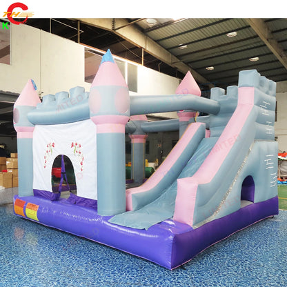 Fast Shipping 5.2x2.5m PVC Tarpaulin Inflatable Bouncer Cheap Inflatable Bouncy Castle Bounce House Toys with Slide