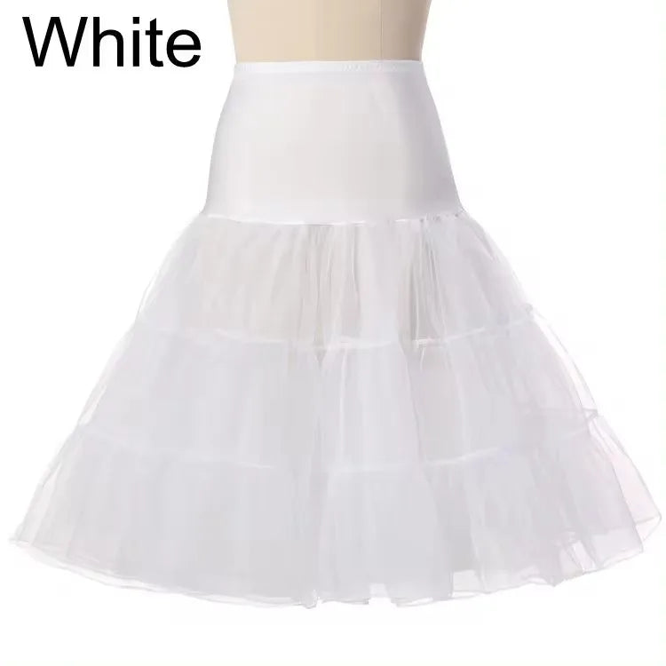 Fast Shipping Free 50s Cosplay Petticoat Rockabilly Dress Crinoline for Woman Wedding Bridal Underskirt Rockabilly Tutu