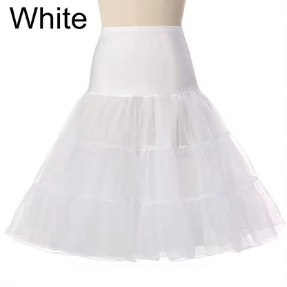 Fast Shipping Free 50s Cosplay Petticoat Rockabilly Dress Crinoline for Woman Wedding Bridal Underskirt Rockabilly Tutu