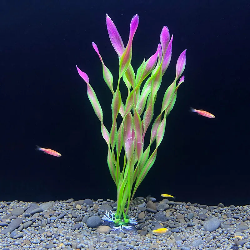 7.08 inch Fish Tank Simulation Plant Aquarium Artificial Decor Plants Ornament Water Grass Fish Bowl Plastic Decoration 18cm