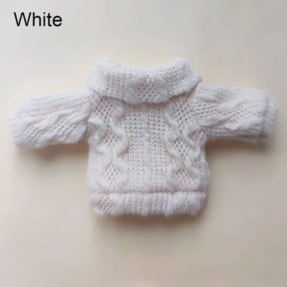 1/11 1/12 OB11 Doll Sweater Mini Knitted Sweater Kids DIY Handmade Top Casual Dress Multicolored Dressing Clothes Doll Accessory