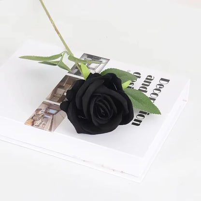 1/3/5Pcs Artificial Flowers Bouquet Flannel Fake Rose Flower Wedding Birthdays Home Table Christmas Decor Valentine's Day Gifts